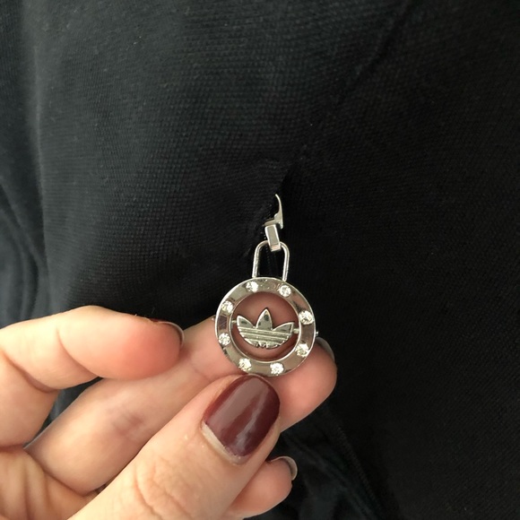 Flattering Adidas Three Stripes Bling Sweater - Picture 7 of 14